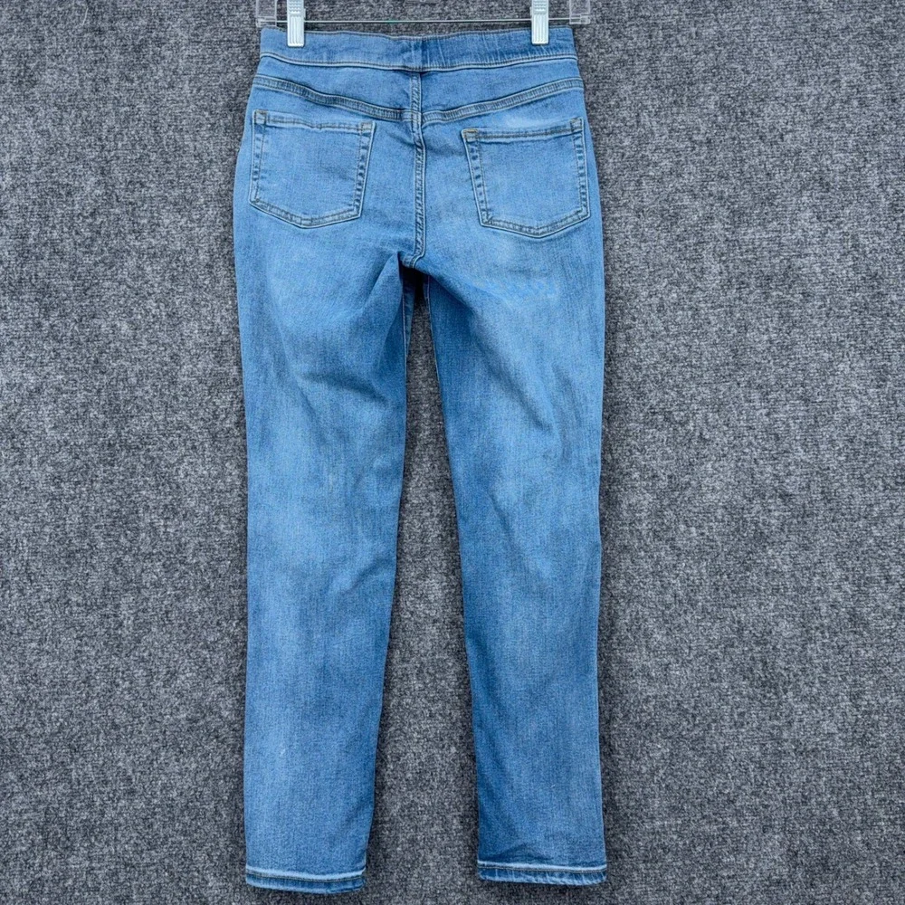 Cat & Jack Jegging Kids 14 Cotton Blend Blue Distressed Pull On Jeans